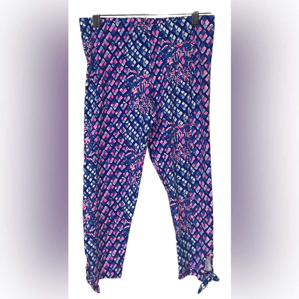 Lilly Pulitzer Leggings Pants Girls XL 12 14 Xlarge Cropped Preppy Vacation - Picture 2 of 9